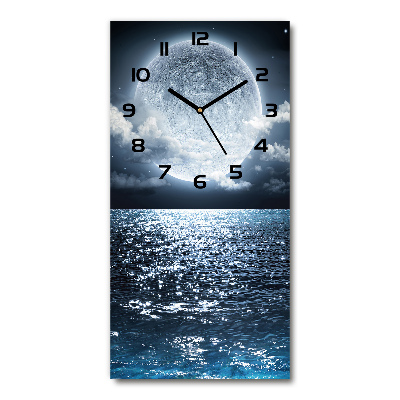 Reloj de cristal vertical Luna llena