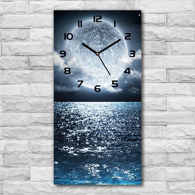 Reloj de cristal vertical Luna llena