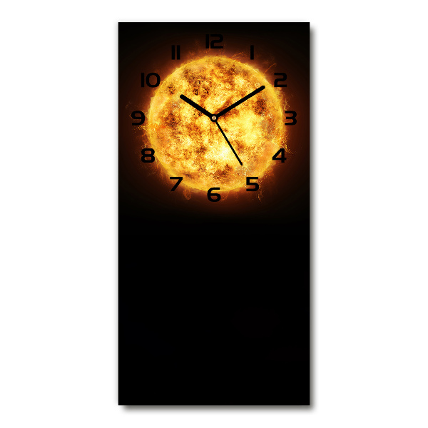 Reloj de vidrio vertical Sol