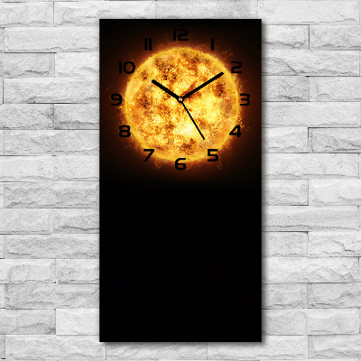 Reloj de vidrio vertical Sol