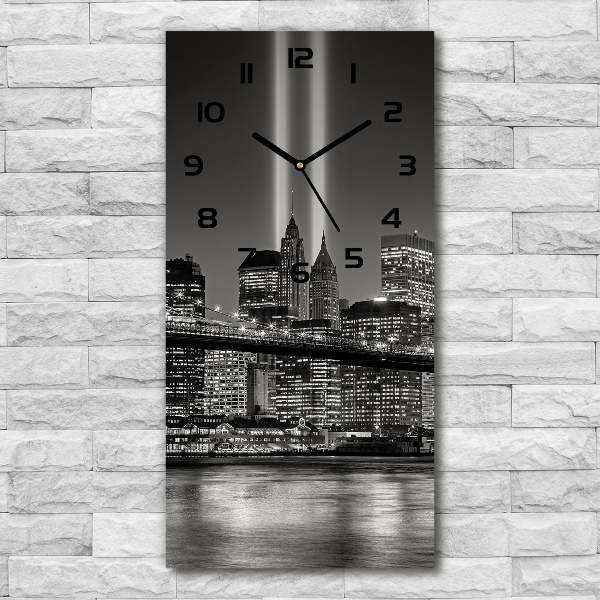 Reloj rectangular Manhattan Nueva York