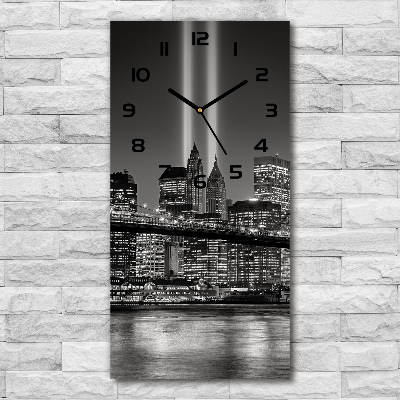 Reloj rectangular Manhattan Nueva York