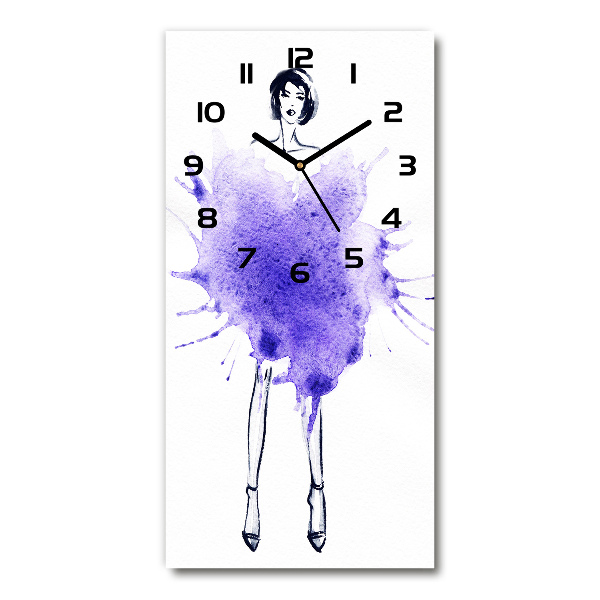 Reloj de cristal vertical Ilustración de moda
