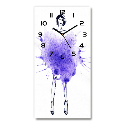 Reloj de cristal vertical Ilustración de moda