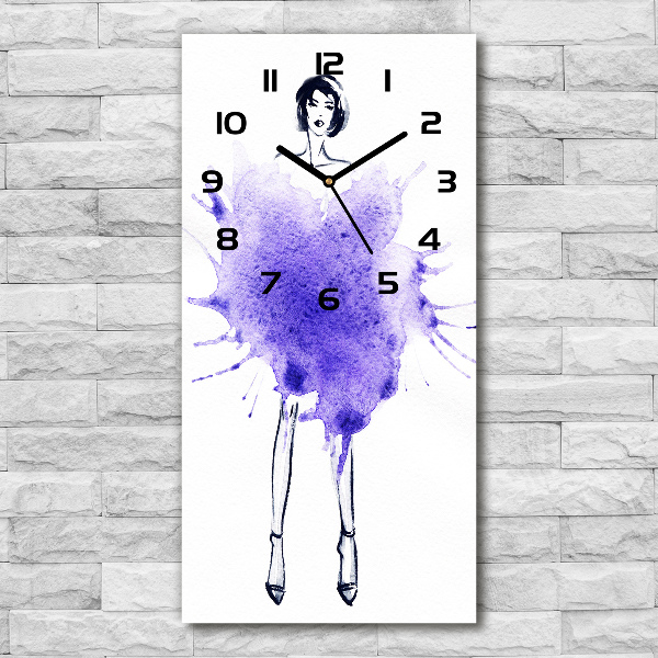 Reloj de cristal vertical Ilustración de moda