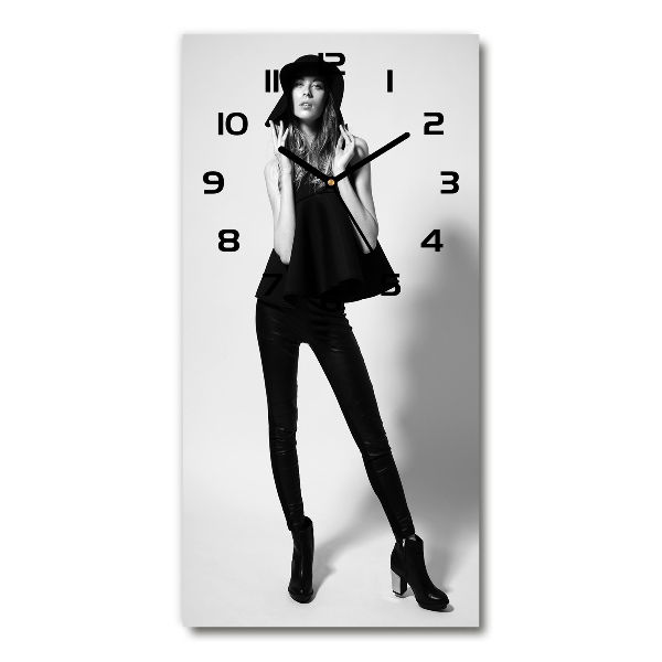 Reloj rectangular Mujer de negro