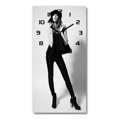 Reloj rectangular Mujer de negro