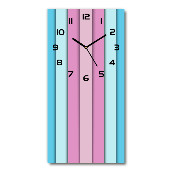 Reloj rectangular Rayas de colores