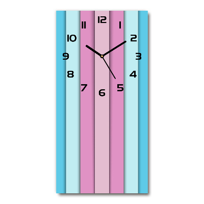 Reloj rectangular Rayas de colores