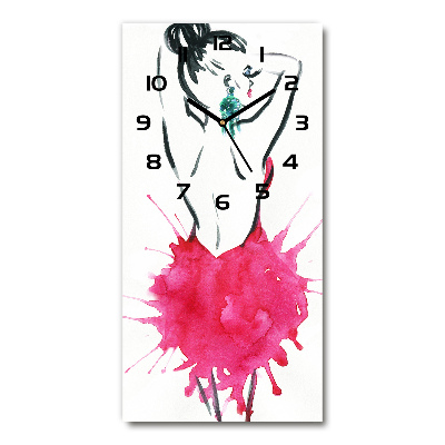 Reloj de vidrio vertical Ilustración de moda