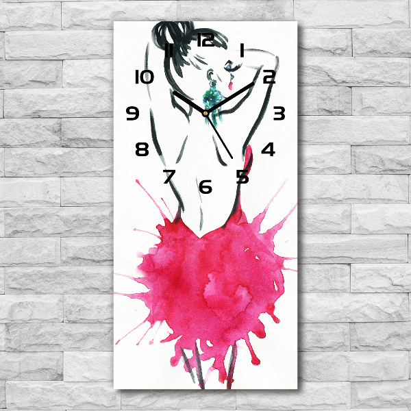Reloj de vidrio vertical Ilustración de moda