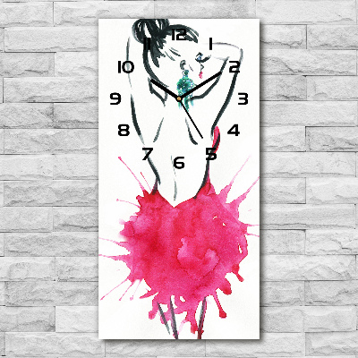 Reloj de vidrio vertical Ilustración de moda
