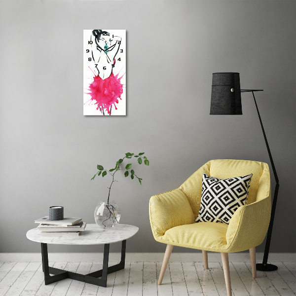 Reloj de vidrio vertical Ilustración de moda