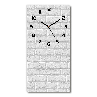 Reloj de cristal vertical Pared de ladrillos