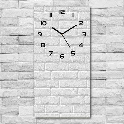 Reloj de cristal vertical Pared de ladrillos