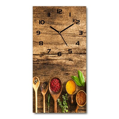 Reloj rectangular Especias de colores