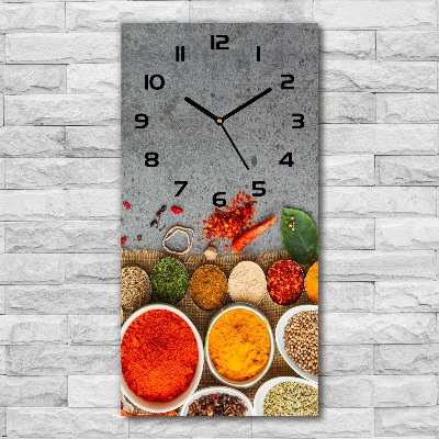 Zegar ścienny Kolorowe przyprawy