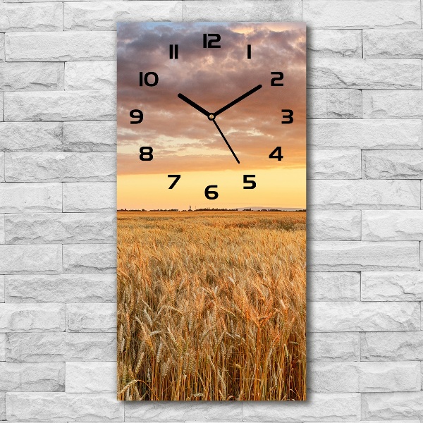 Reloj rectangular Campo de trigo