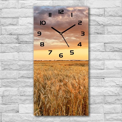 Reloj rectangular Campo de trigo