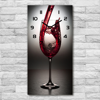 Reloj rectangular Vino tinto