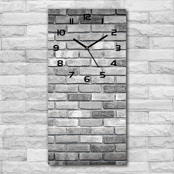 Reloj rectangular Pared de ladrillos