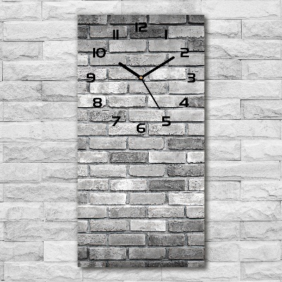 Reloj rectangular Pared de ladrillos