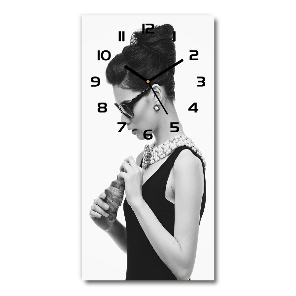 Reloj rectangular Mujer con gafas
