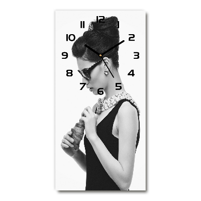 Reloj rectangular Mujer con gafas