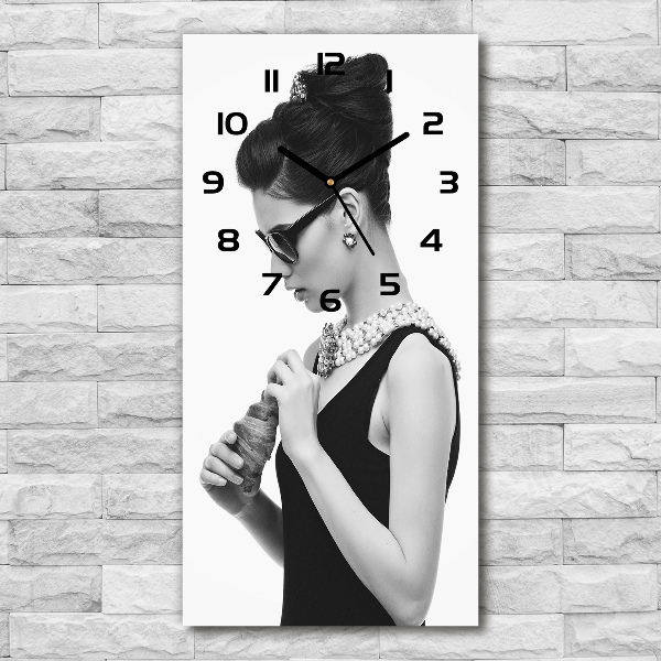 Reloj rectangular Mujer con gafas