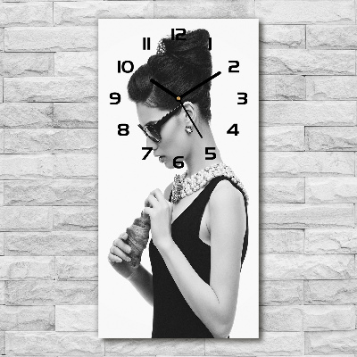 Reloj rectangular Mujer con gafas