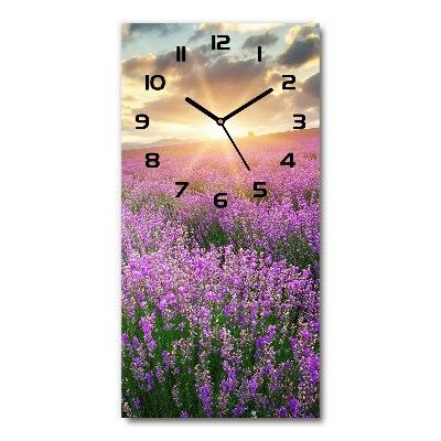 Reloj vertical Campo de lavanda