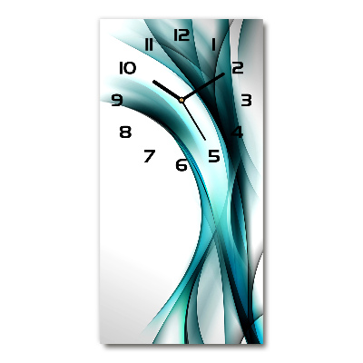 Reloj rectangular Ondas abstractas