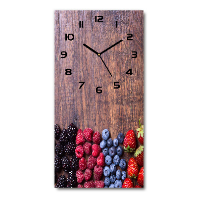Reloj rectangular Frutos del bosque
