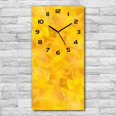Reloj de vidrio vertical Triángulos abstractos