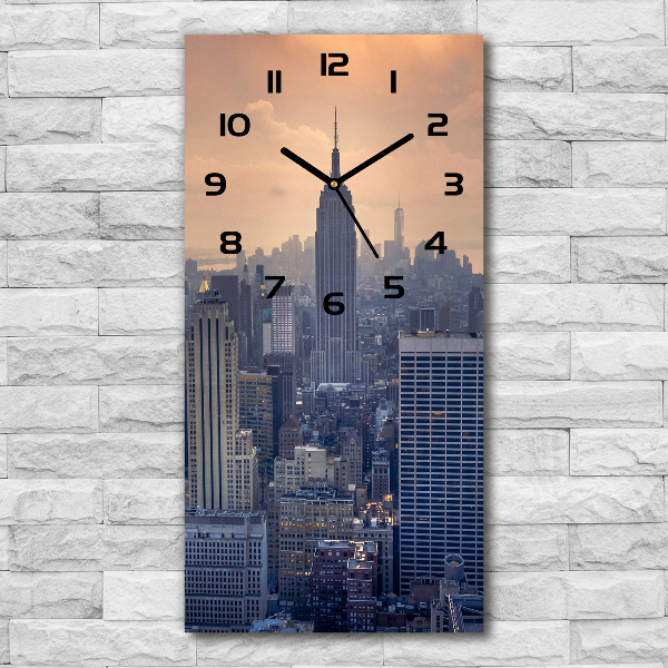 Reloj vertical Manhattan Nueva York