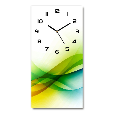 Reloj rectangular Ondas abstractas