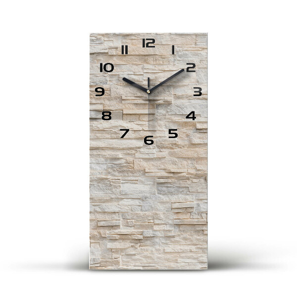 Reloj de cristal vertical Pared de ladrillos