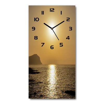 Reloj rectangular Mar al atardecer