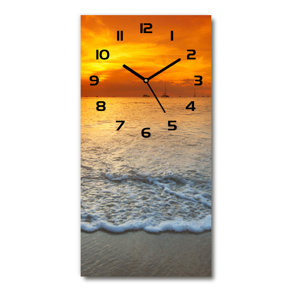 Reloj rectangular Atardecer