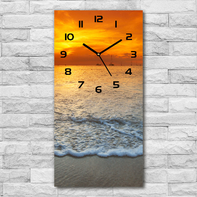 Reloj rectangular Atardecer