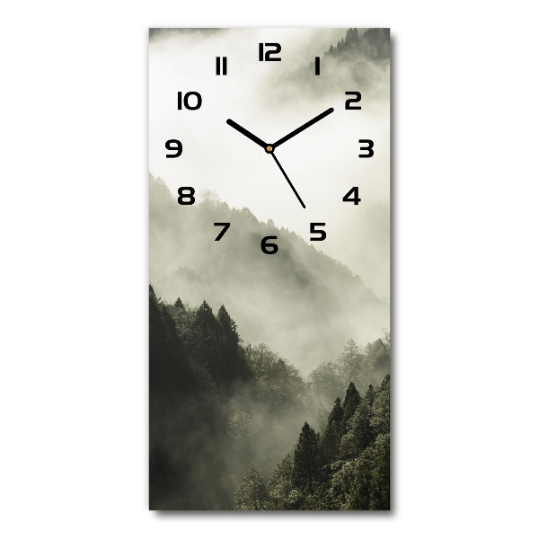 Reloj rectangular Niebla sobre el bosque