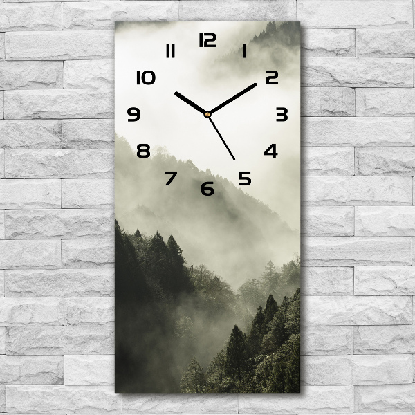 Reloj rectangular Niebla sobre el bosque