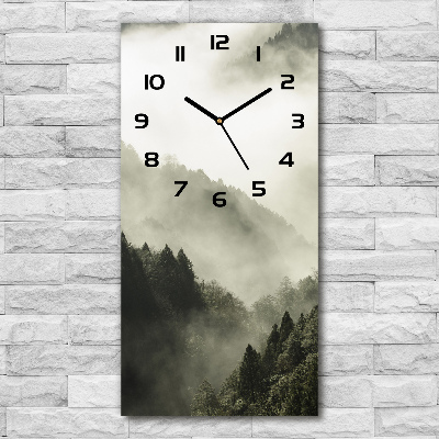 Reloj rectangular Niebla sobre el bosque