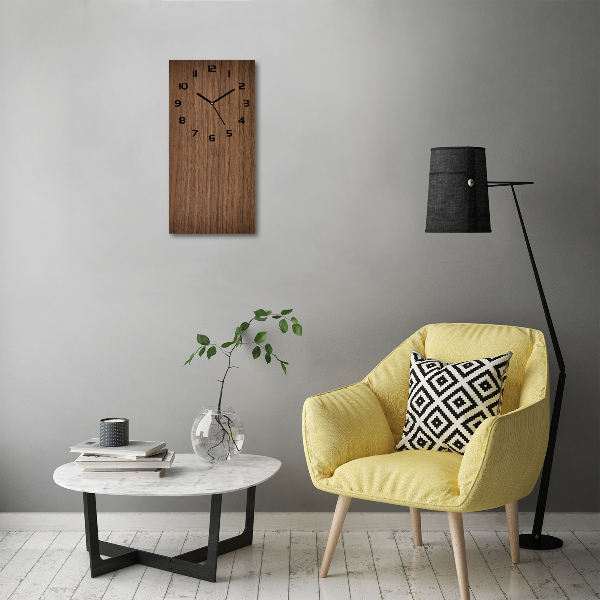 Reloj vertical Fondo de madera