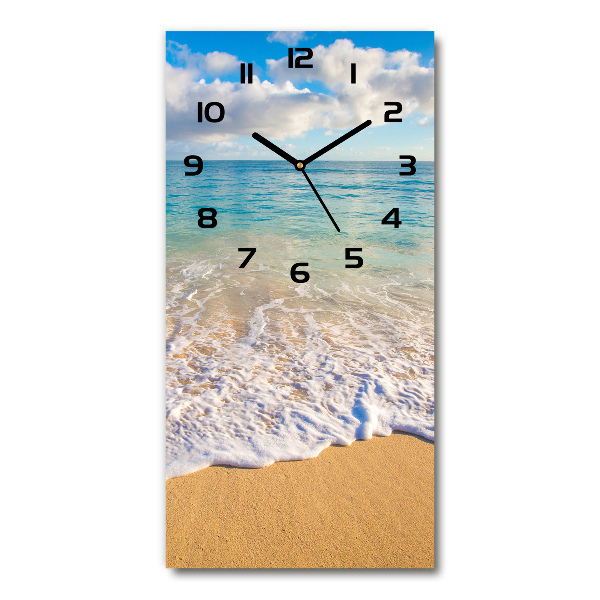 Reloj vertical Playa tropical