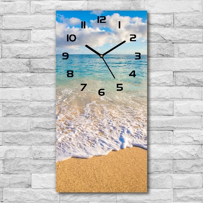 Reloj vertical Playa tropical