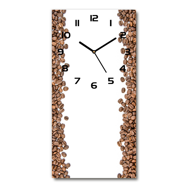 Reloj de cristal vertical Granos de café
