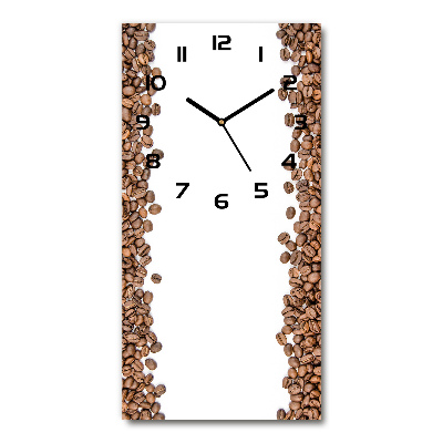 Reloj de cristal vertical Granos de café