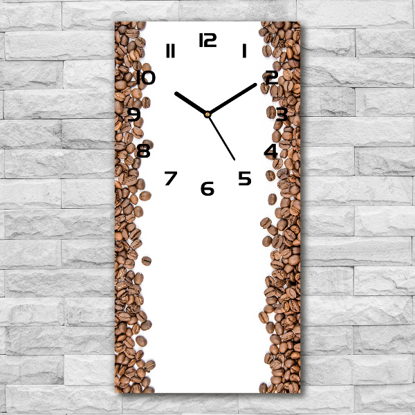 Reloj de cristal vertical Granos de café