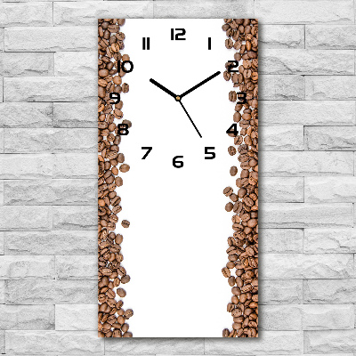 Reloj de cristal vertical Granos de café